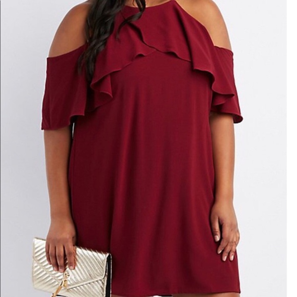 Off the shoulder black dress!